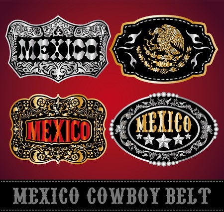 Mexico Cowboy Belt Buckle Vector 450x426 Mexico Cowboy Belt Buckle Vector