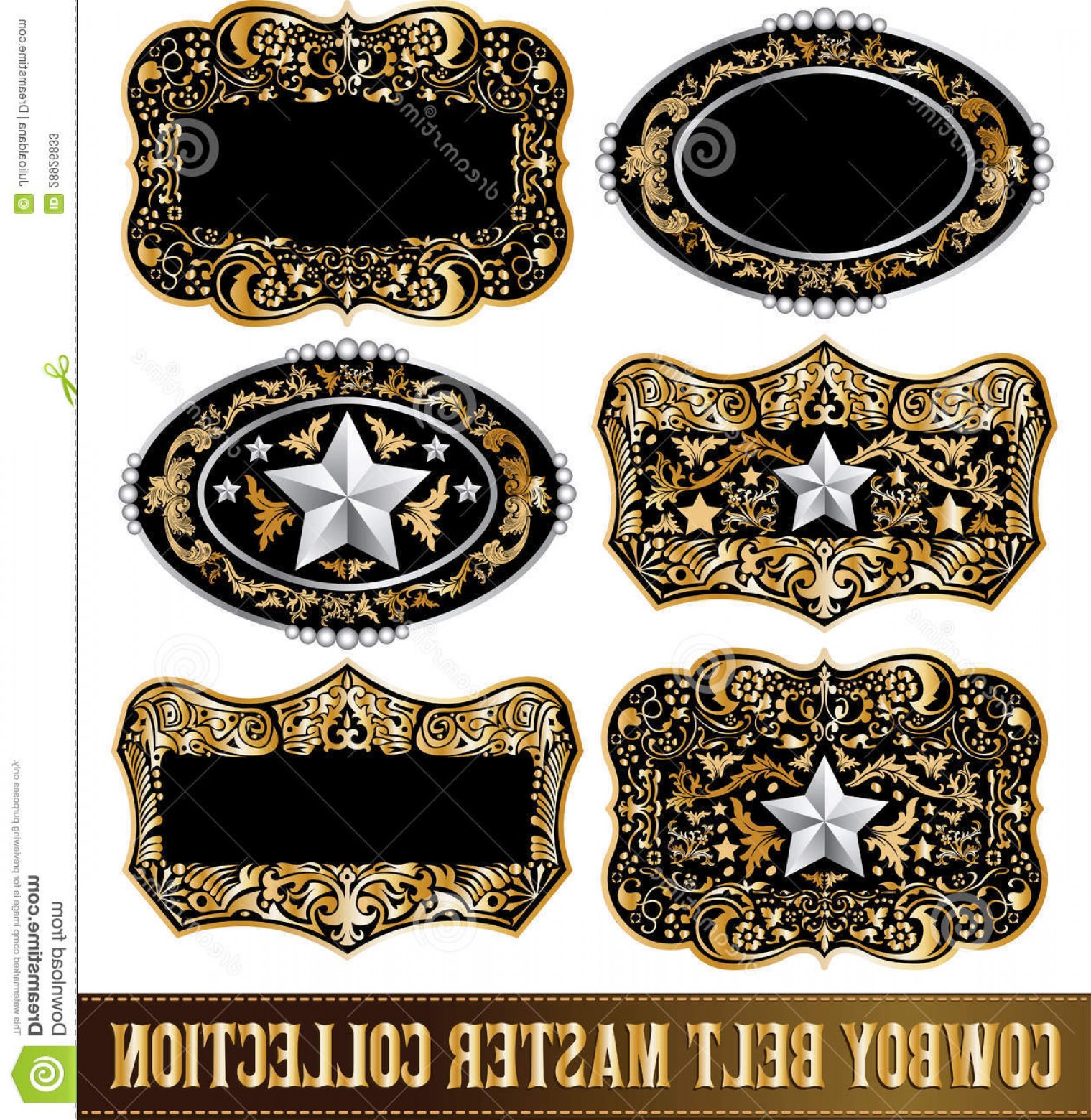 Western Belt Buckle Vector at Vectorified.com | Collection of Western ...