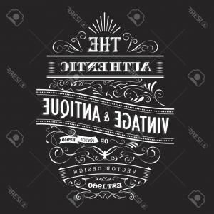 300x300 Photostock Vector Vintage Frame Design Western Label Blackboard