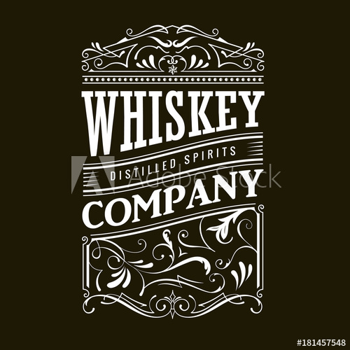 500x500 Vintage Western Hand Drawn Frame Label Blackboard Typography