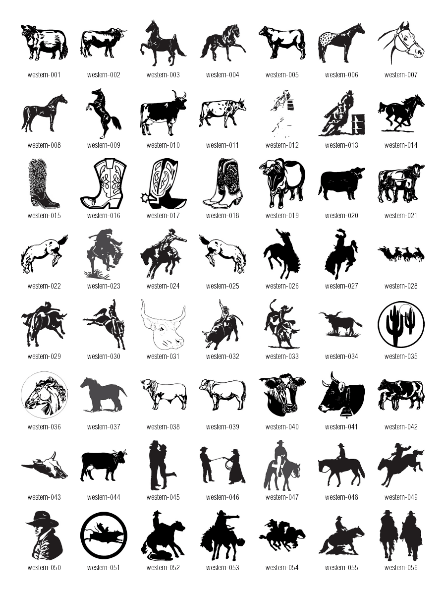 Western Clip Art Vector