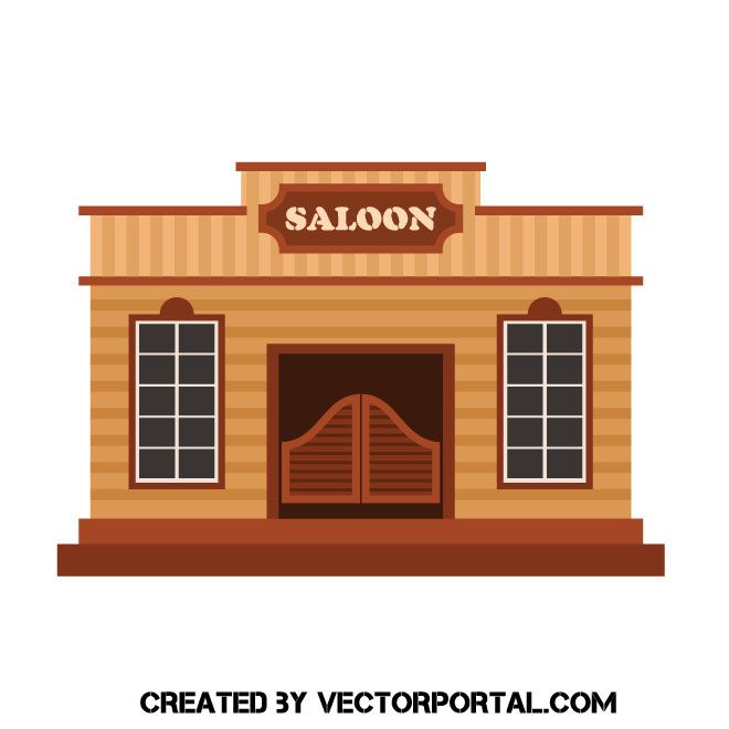660x660 Cowboy Saloon Vector Clip Art Architecture Vector Images
