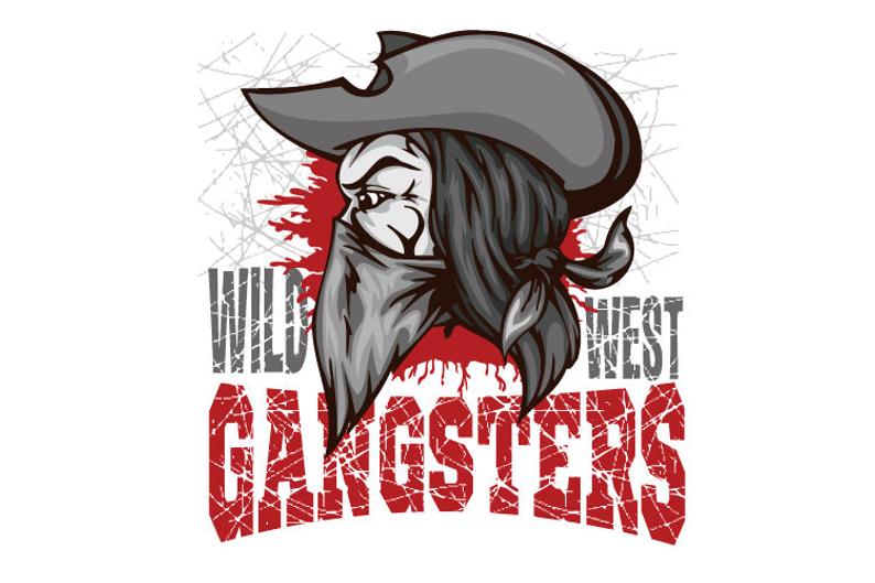 794x529 Wild West Gangsters Vintage Western Clipart Vector Clip Art Etsy