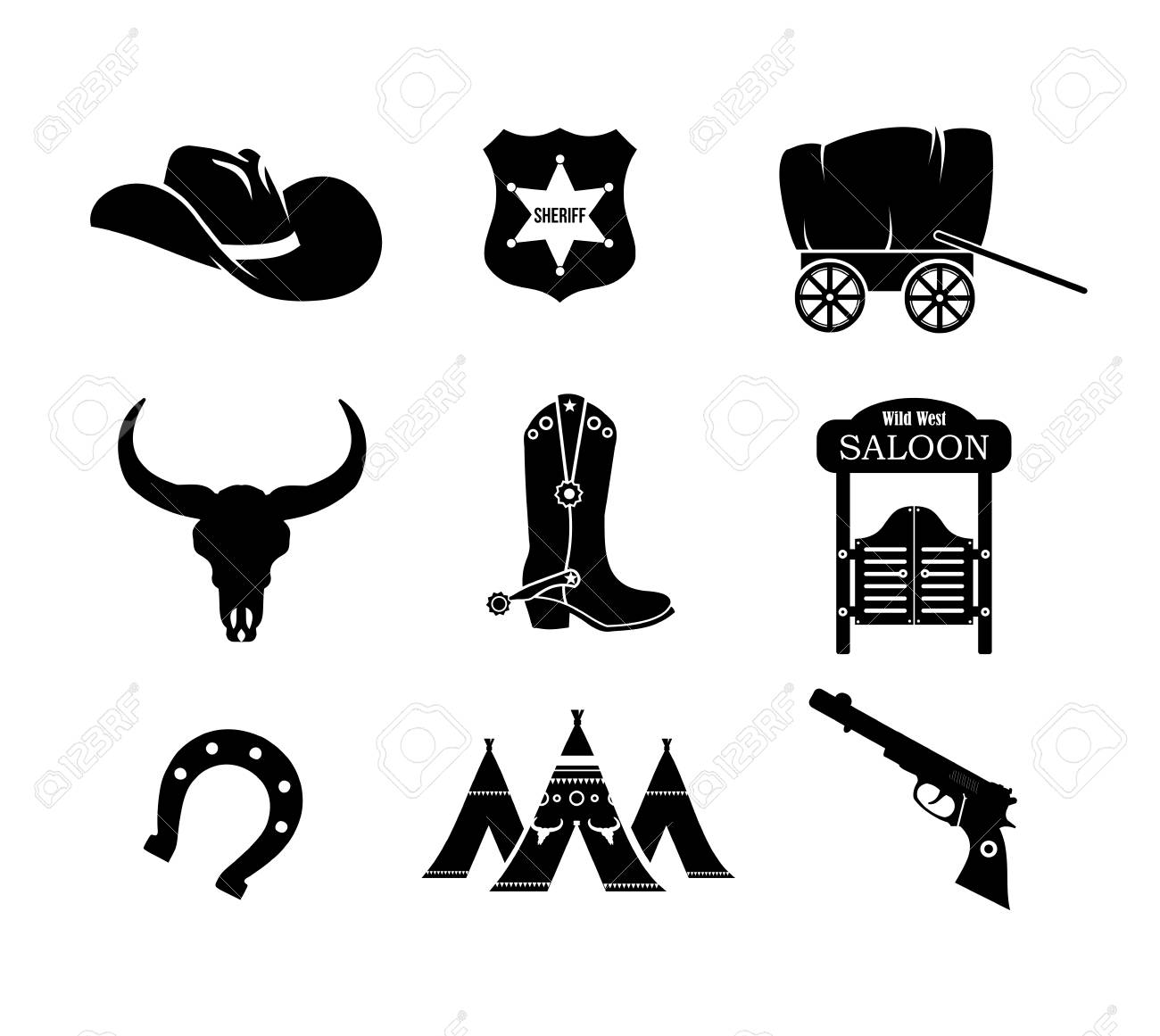 Download Western Clip Art Vector at Vectorified.com | Collection of ...