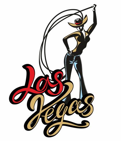 419x490 Las Vegas The Cowboy Girl Lasso Invitation Greeting