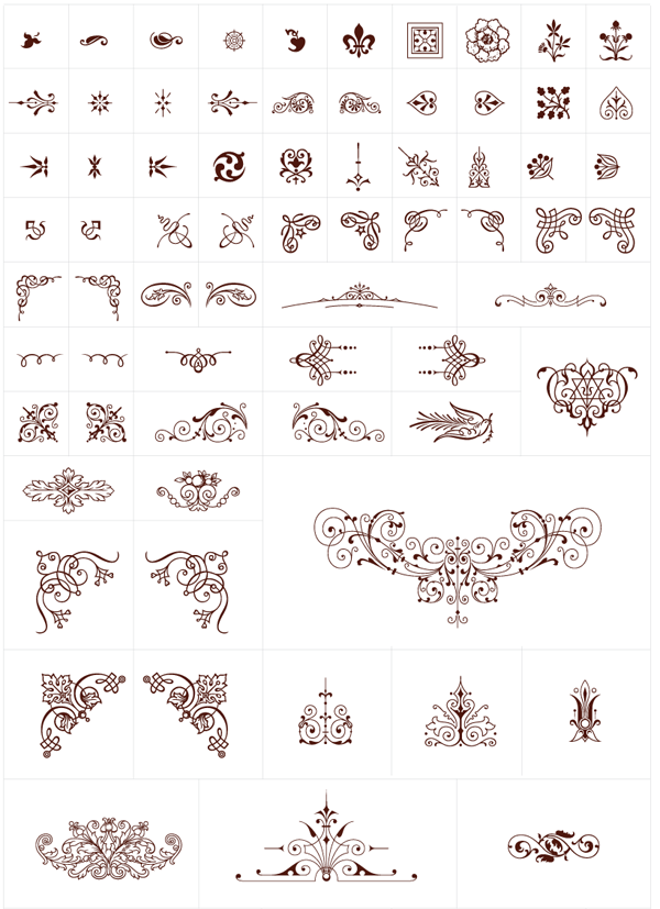 Free Vintage Graphics Flourish Vector Ornaments 600x827 Free Vintage Graphics Flourish Vector Ornaments