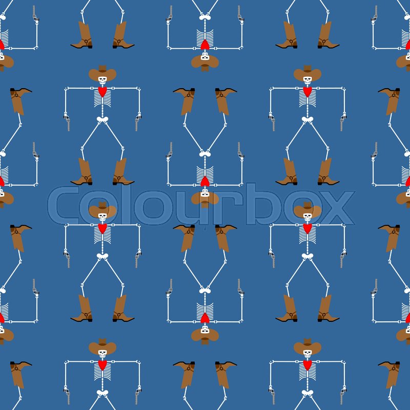Cowboy Skeleton Pattern Seamless Wild Stock Vector Colourbox 800x800 Cowboy Skeleton Pattern Seamless Wild Stock Vector Colourbox