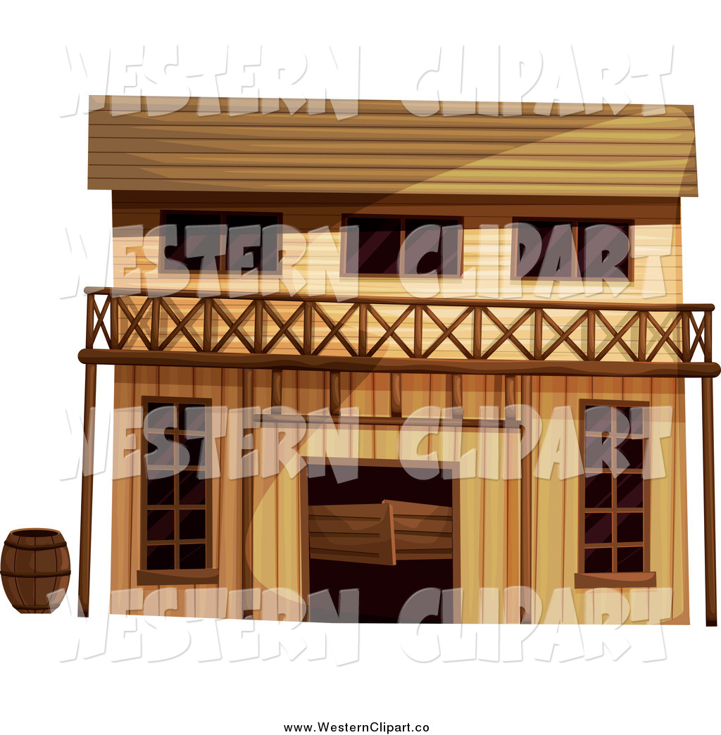1024x1044 Vector Clip Art Of A Wild West Saloon Building