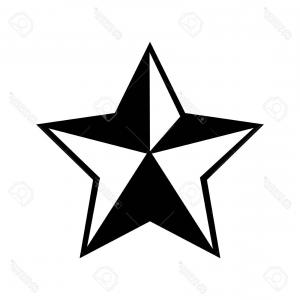 300x300 Star Scroll Border Western Type Vector Illustraration Illustration