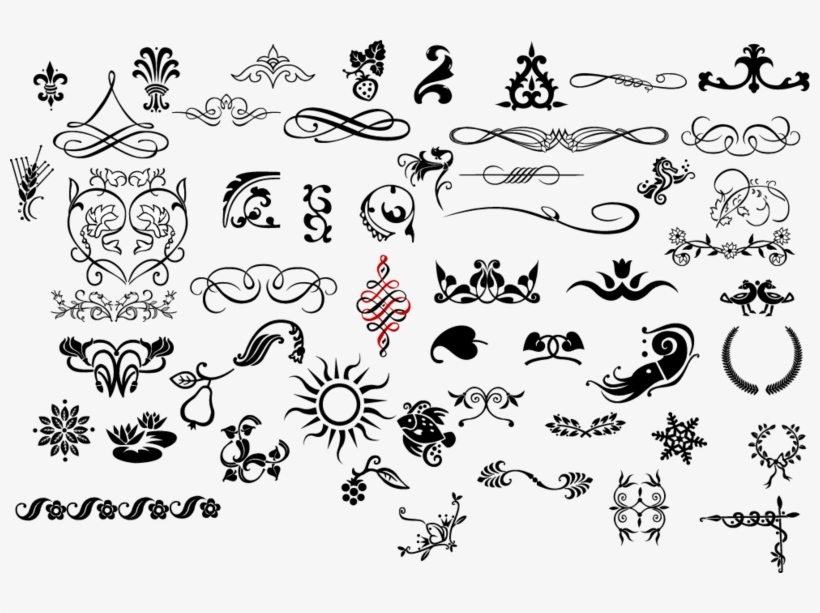 820x613 Vector Flourishes Flourishes Free Vectors Download
