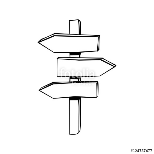 500x500 Wild West Road Arrow Signs American Western Vector Illustration