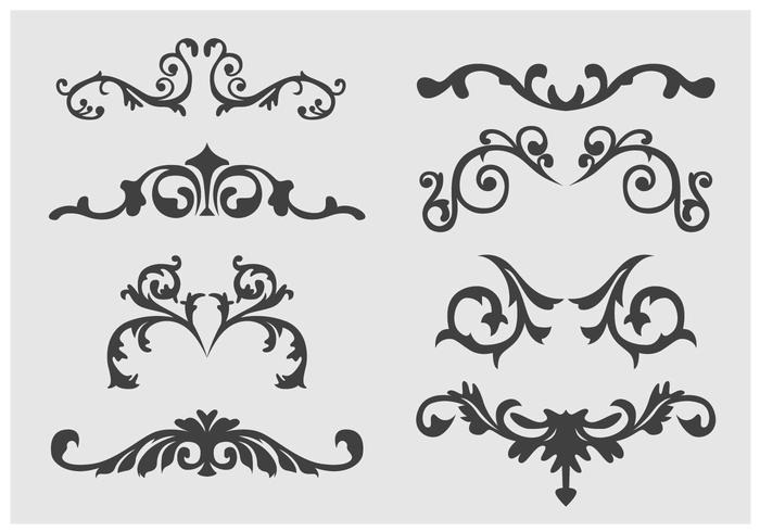 700x490 Western Flourish Ornament Vector