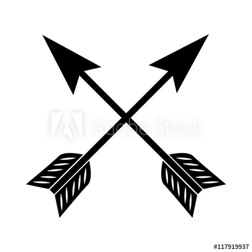 500x500 Arrow Western Cowboy Icon Vector Graphic