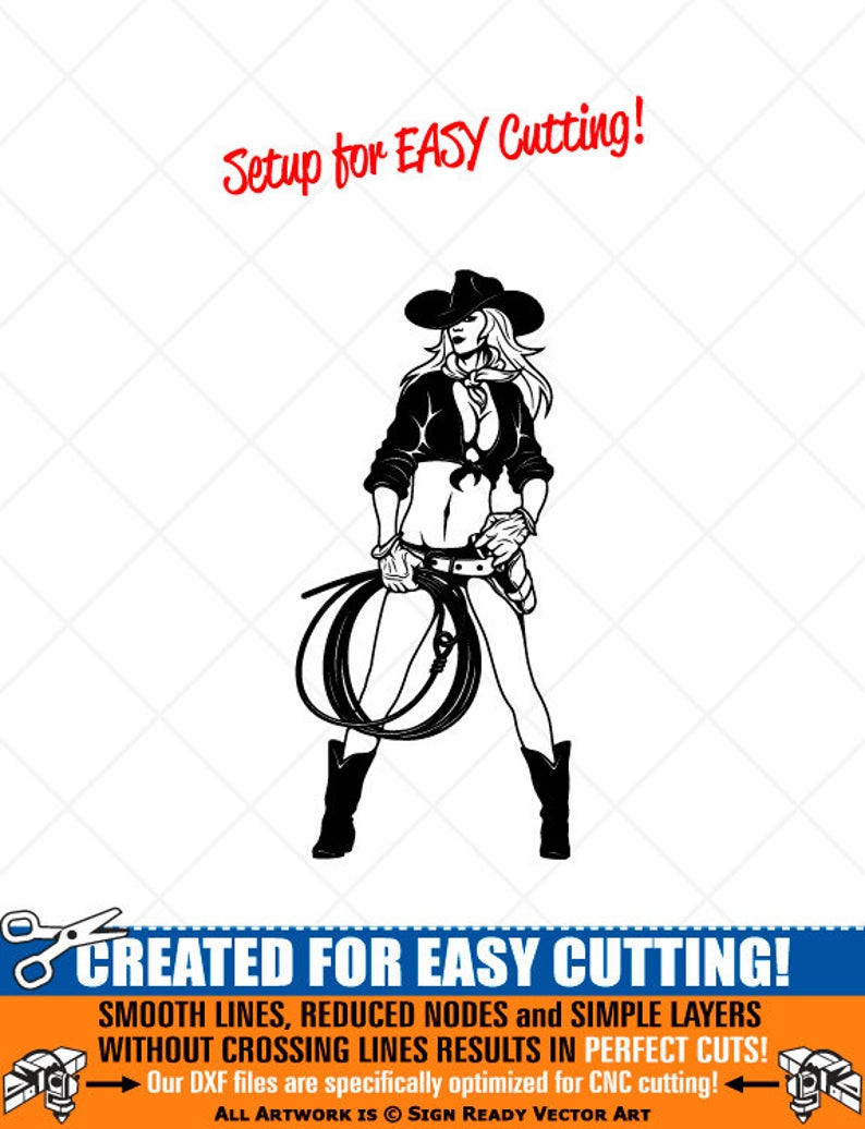 794x1036 Cowgirl With Gunrope Western Clipart Vector Clip Art Etsy