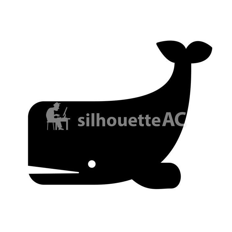 750x750 Free Silhouette Vector Whale Icon
