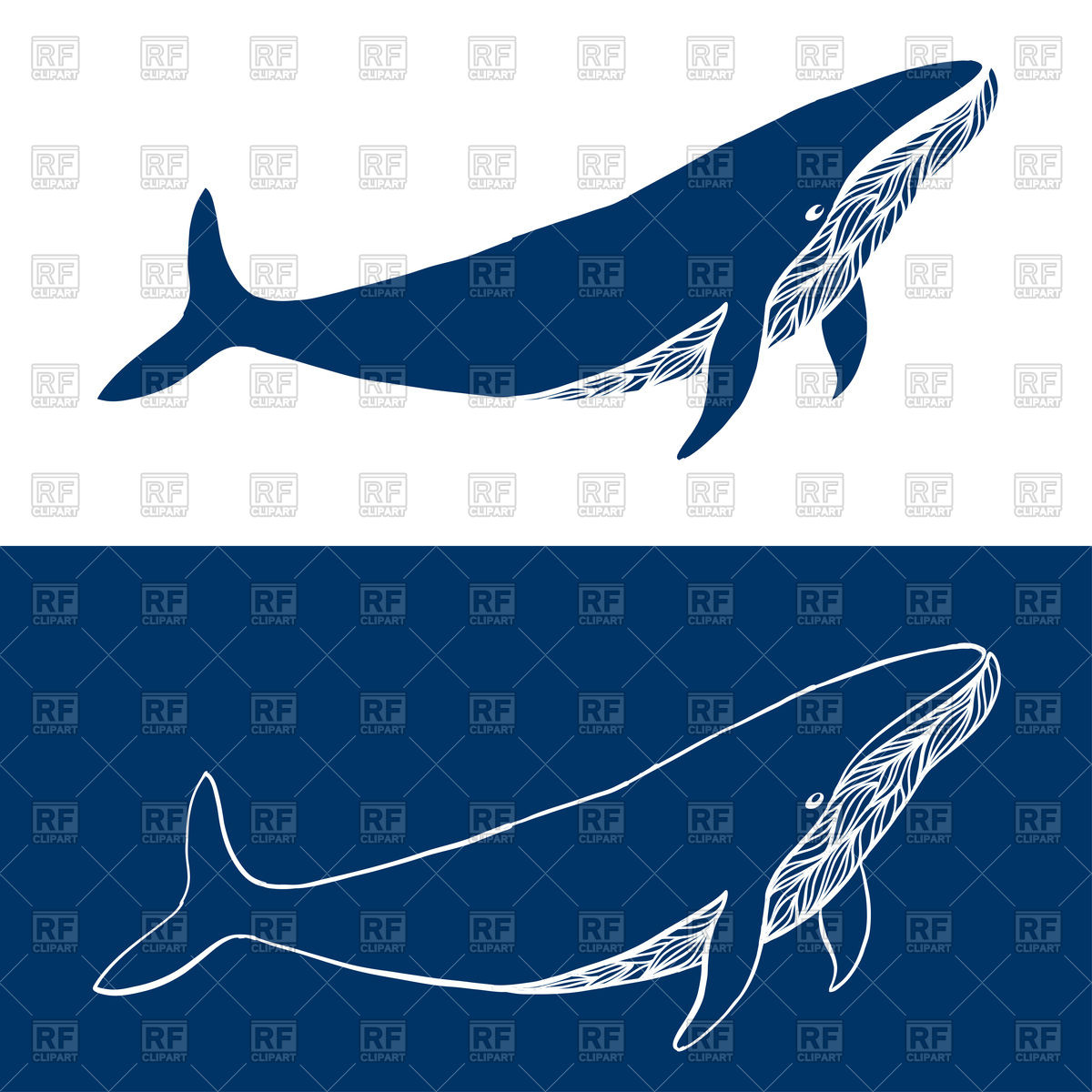 1200x1200 Hand Drawn Blue Whales Vector Image Of Plants And Animals
