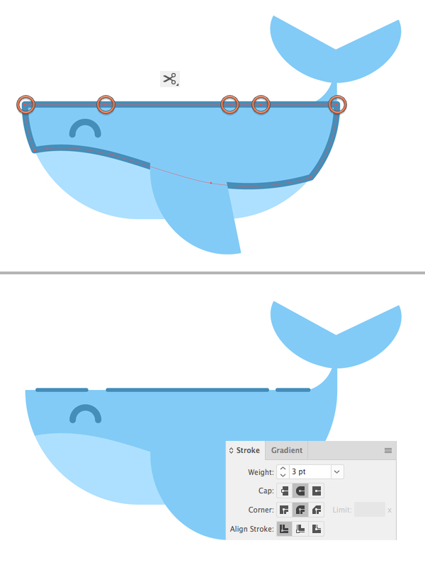 600x797 How To Draw A Whale Vector In Adobe Illustrator Cc