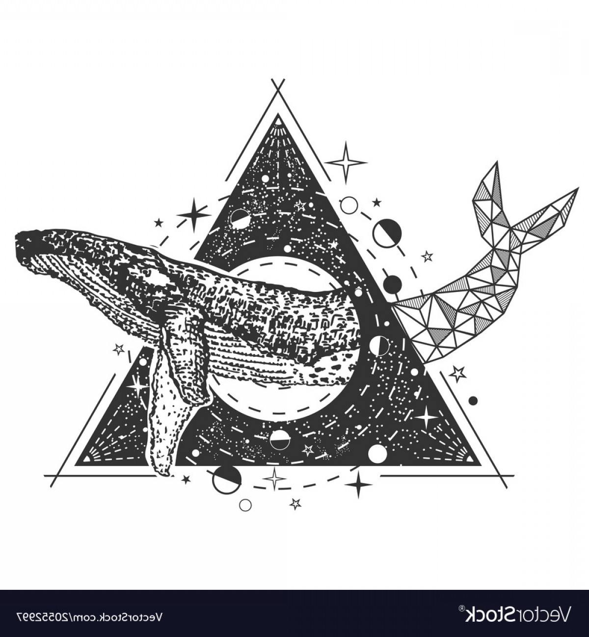 1200x1296 Killer Whales Vector Geometric Hoodamathrun