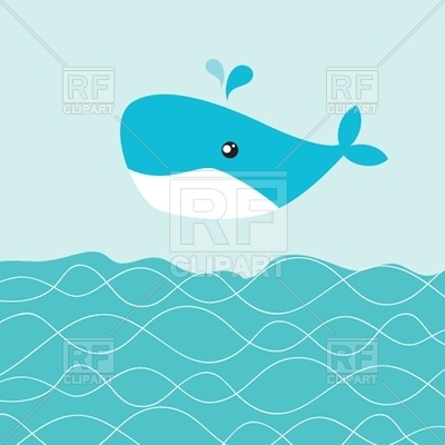 400x400 Baby Boy Shower Card With Cute Whale Vector Image Of Plants