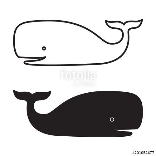 500x500 Whale Vector Character Cartoon Icon Logo Dolphin Shark Tail Fin