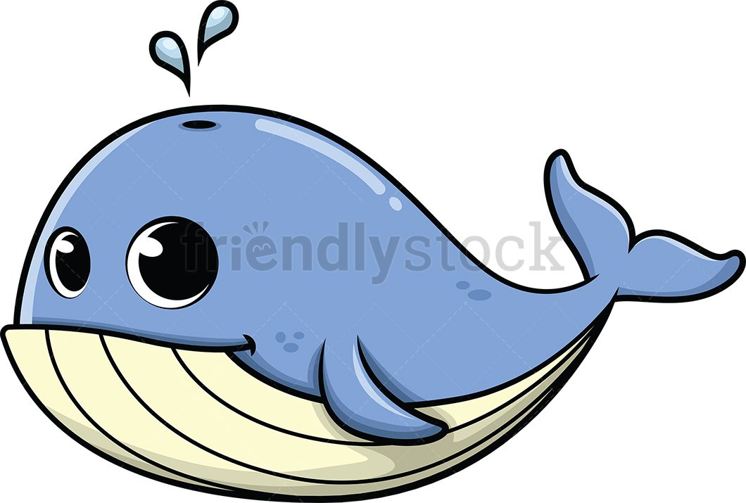 1060x715 Cute Baby Whale Cartoon Vector Clipart