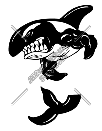 389x500 Angry Whale Clipart And Vectorart Sports Mascots