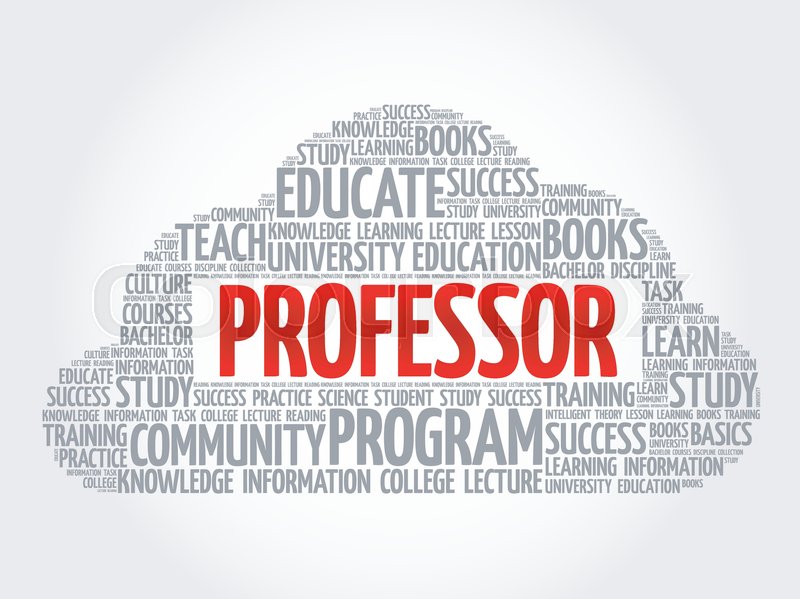 800x599 Professor Word Cloud Collage, Stock Vector Colourbox
