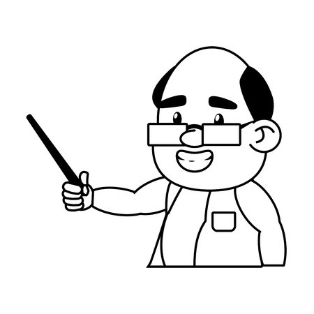 Scientific Professor Teaches Science Laboratory Vector 450x450 Scientific Professor Teaches Science Laboratory Vector