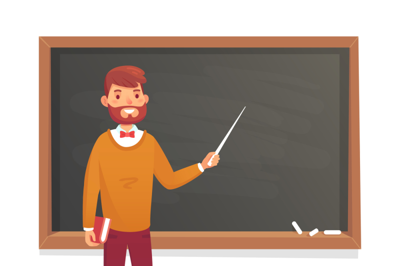 800x533 Chalkboard And Professor College Or University Teacher Teach