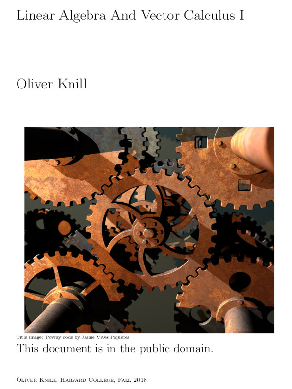 Oliver Knill Teaching 600x800 Oliver Knill Teaching