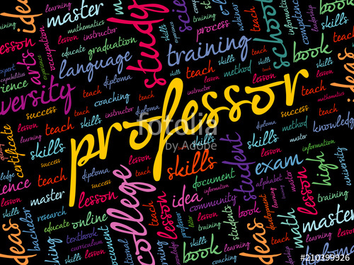 Professor Word Cloud Collage, Education Concept Background Stock 500x375 Professor Word Cloud Collage, Education Concept Background Stock