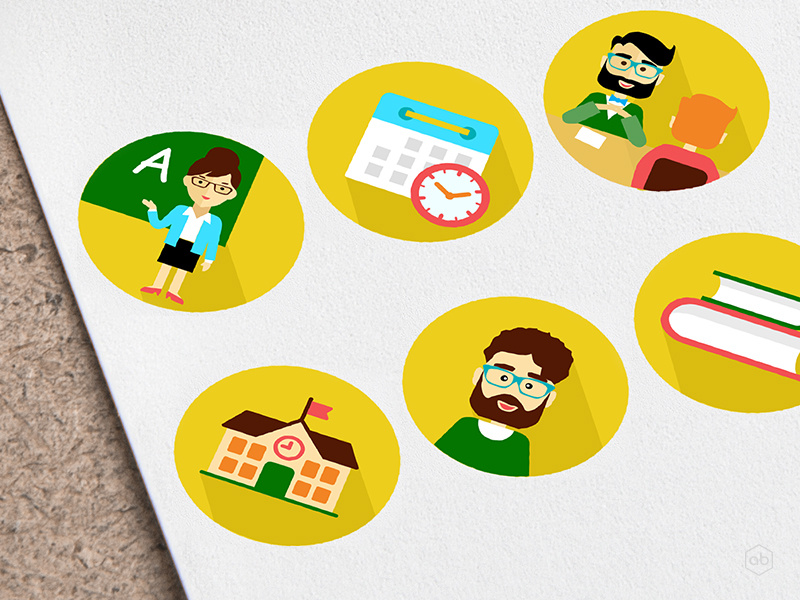 School Thematic Icons 800x600 School Thematic Icons