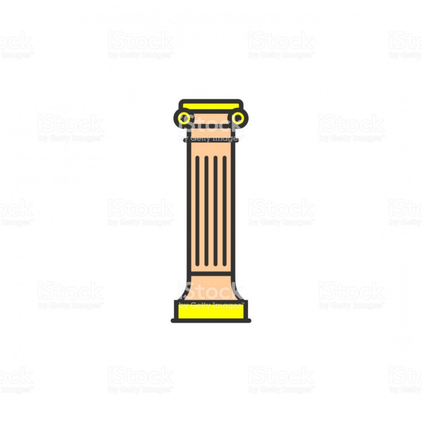 1473x1473 Greek Ionic Column Vector Icon Gm Lamaison