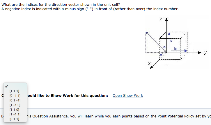 725x430 Solved What Are The Indices For The Direction Vector Show