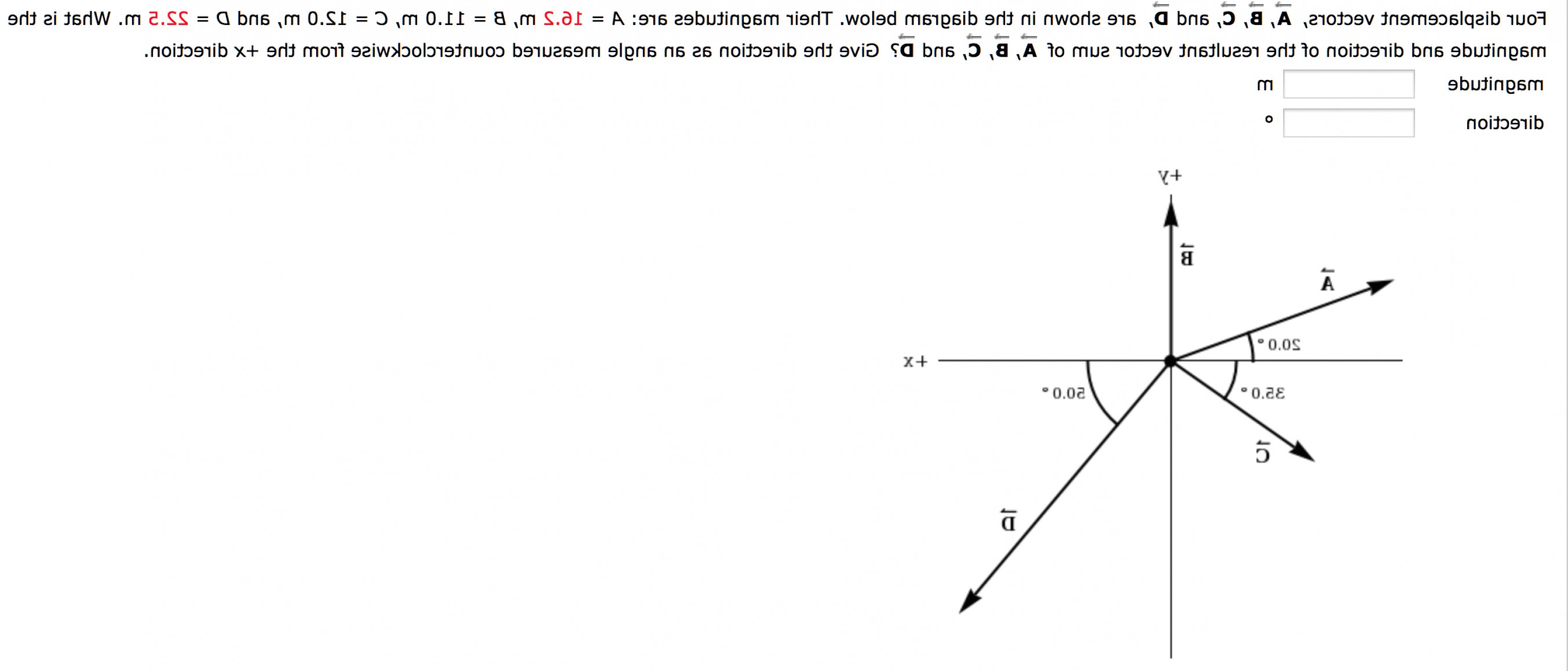 2707x1159 Vector Magnitude Units Points Y Direction Vector B Double