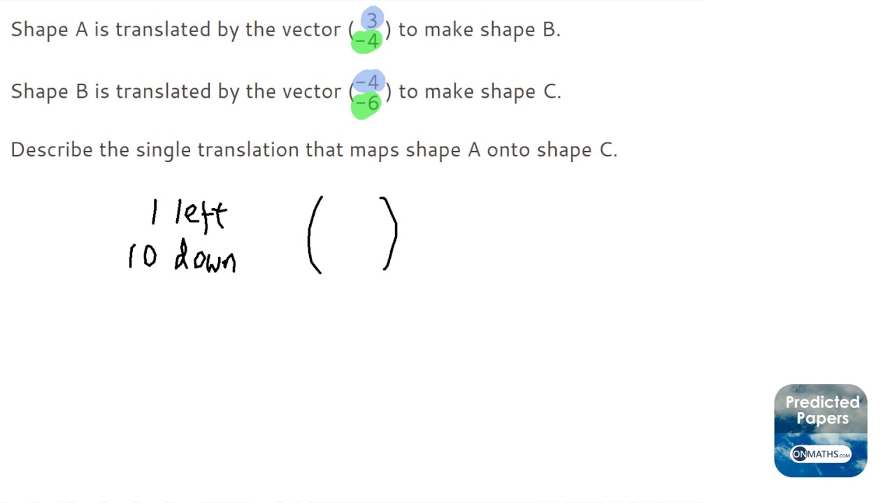 1280x720 Geom Find Single Translation From Two Translation Vectors