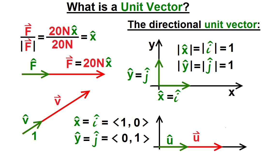 What Is A Unit Vector at Vectorified.com | Collection of What Is A Unit ...