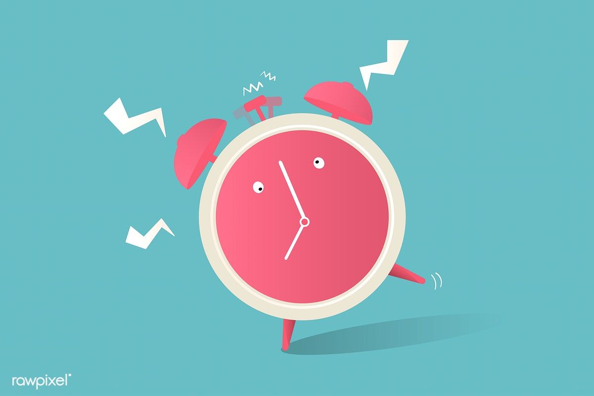 1200x799 Illustration Of Clock Icon On Blue Background Free Image