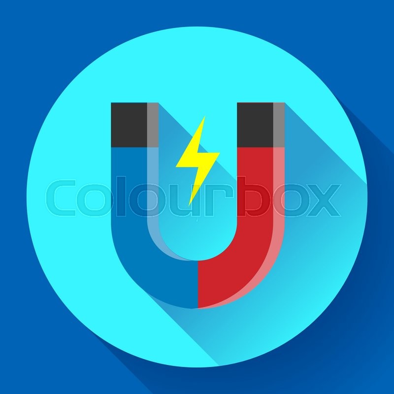 800x800 Vector Icon Horseshoe Magnet Symbol Stock Vector Colourbox