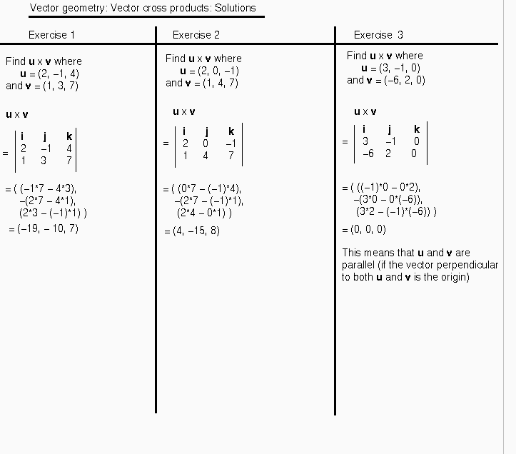 723x636 Vector Geometry And Vector Calculus Revision Exercises