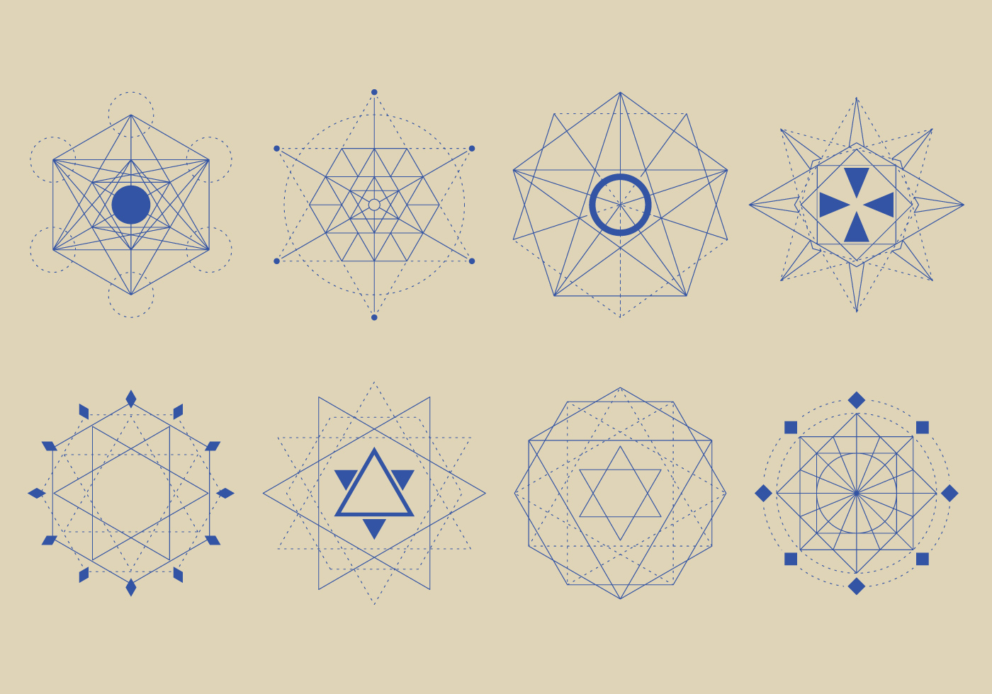 1400x980 Geometry Free Vector Art
