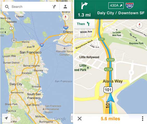 565x480 New Google Maps For Ios Brings Vectors, Transit And Navigation