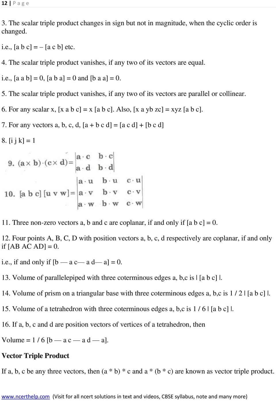 960x1395 Mathematics Notes For Class Chapter Vector Algebra