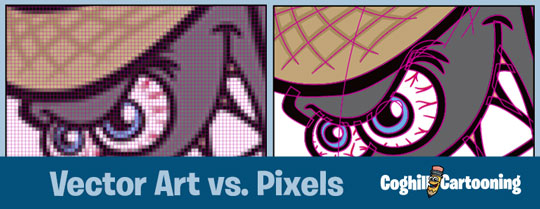 Cartoon Logos Vector Art Vs Pixels 540x209 Cartoon Logos Vector Art Vs Pixels