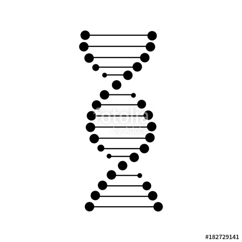 500x500 Dna Vector Icon Stock Image And Royalty Free Vector