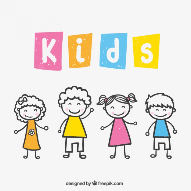 626x626 Kids Drawing Vector Free Download