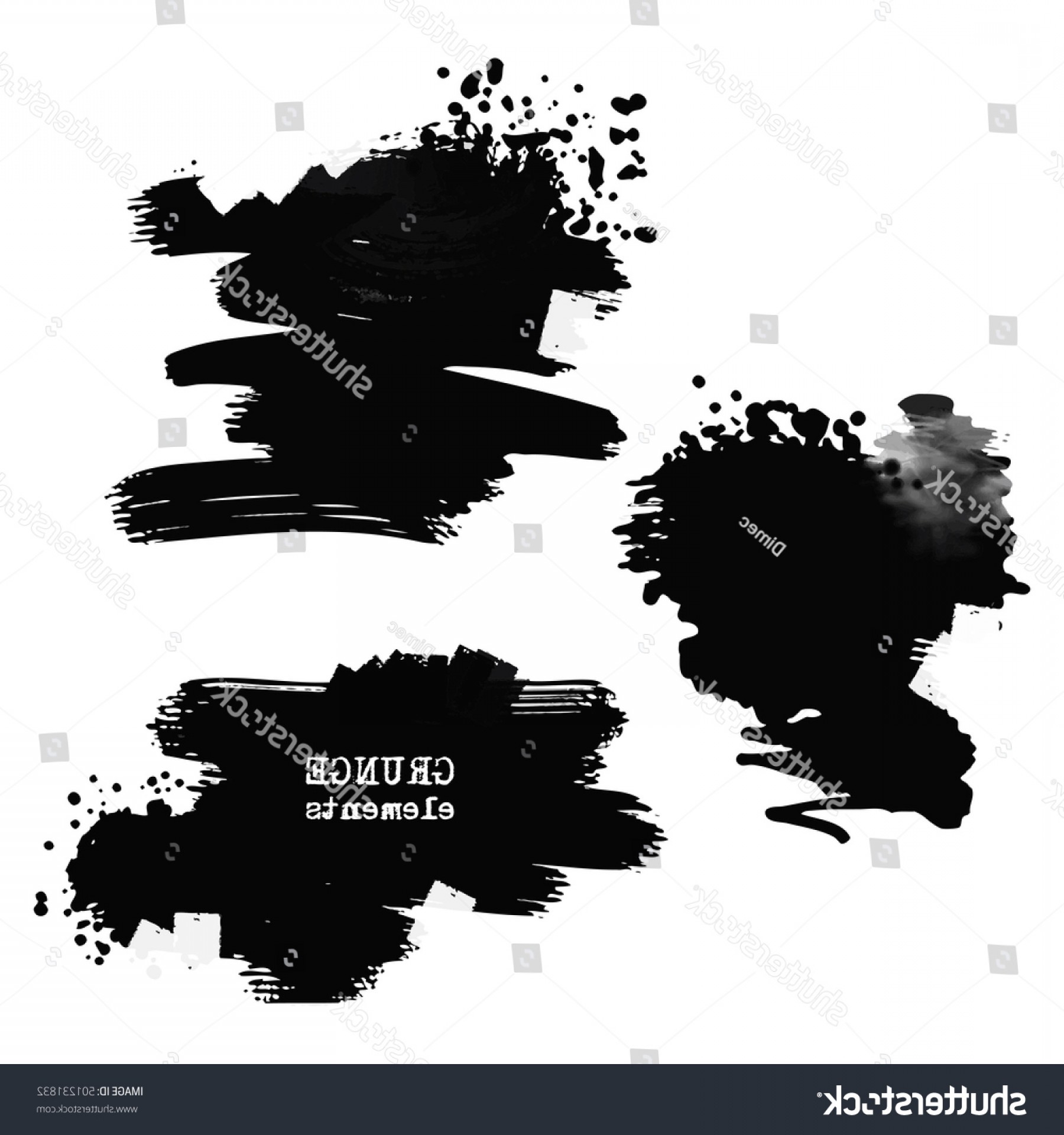1800x1920 Monochrome Ink Brush Vector Templates Handandbeak