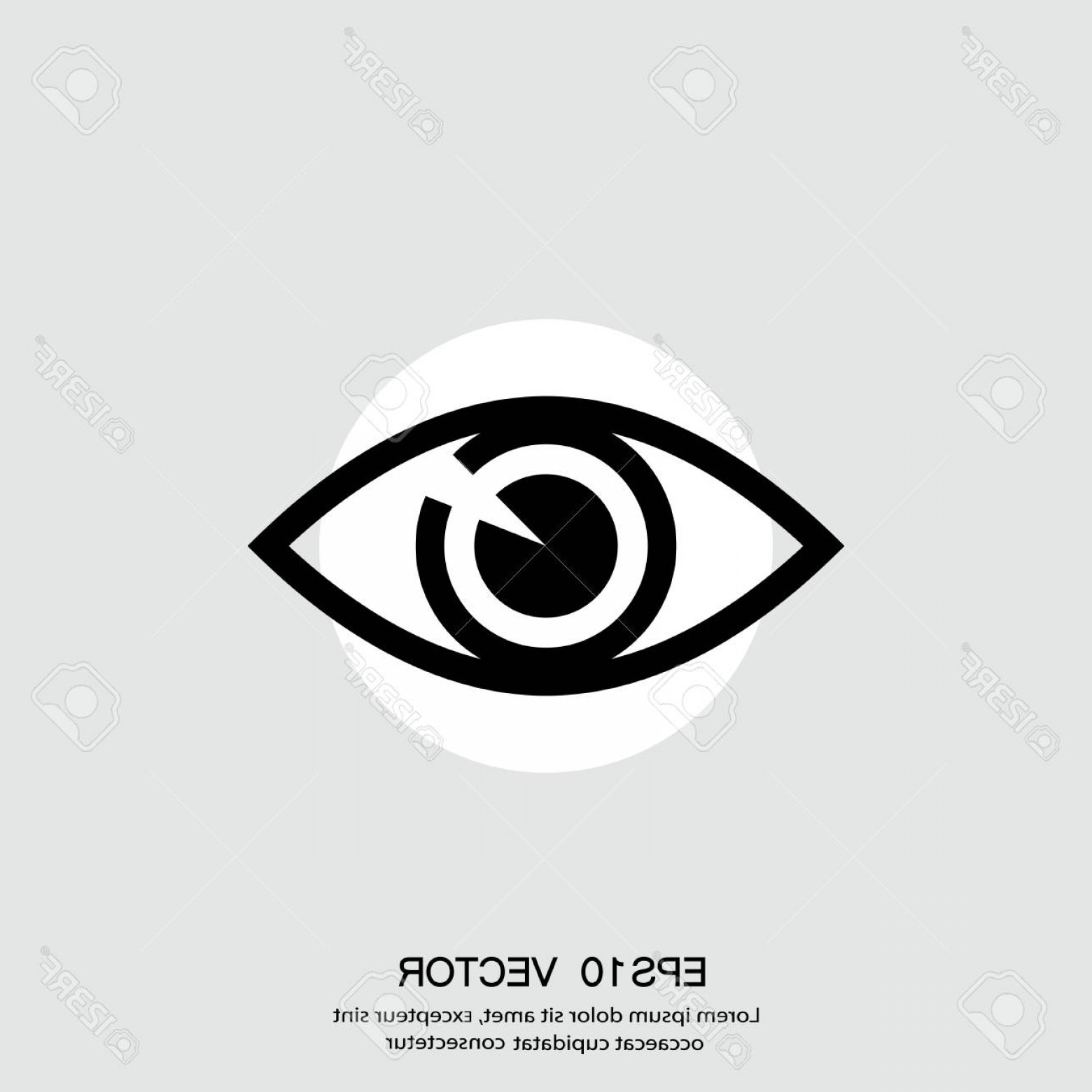 1560x1560 Photostock Vector Pictograph Of Eye Vector Concept Illustration