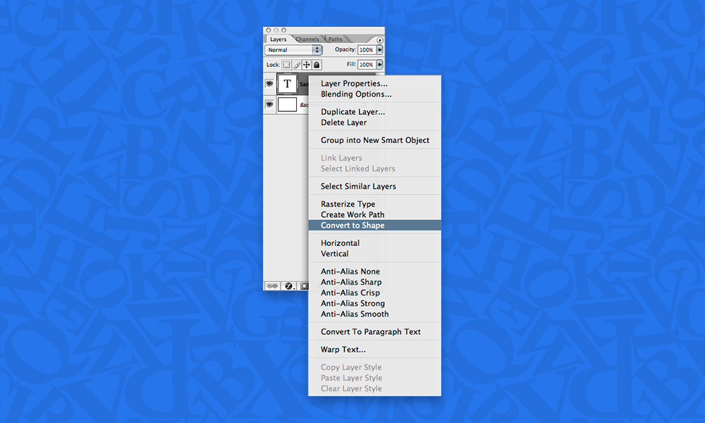 How To Vectorize Text With Click In Photoshop 1000x600 How To Vectorize Text With Click In Photoshop