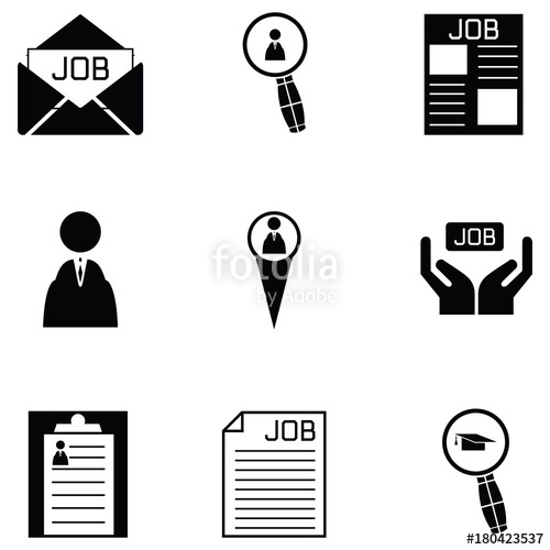 Job Icon Set Stock Image And Royalty Free Vector On Fotolia 500x500 Job Icon Set Stock Image And Royalty Free Vector On Fotolia